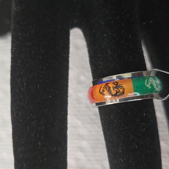 Colorful Enamel Ring Multiple Sizes - Picture 6 of 7